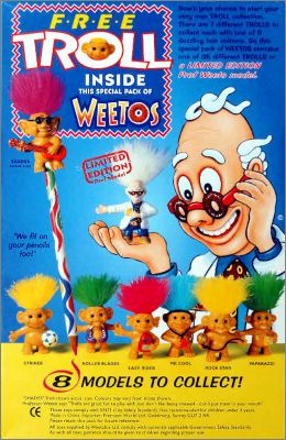 Troll - 8 figurines - C�r�ales Weetos - Weetabix - 1996