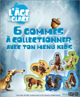 Age de Glace - 6 gommes - Menu Kids - Buffalo Grill - 2017