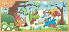 Pinceaux oiseaux - Kinder Mixart - SE136 � SE140 - 2017