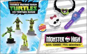 Tortue Ninja / Monster High King Junior - Burger King - 2017
