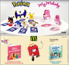 Pok�mon / Tes Amis My Melody - Happy Meal - Mc Donald - 2017