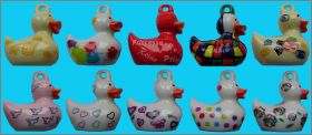 Les Petits Canards  Pendentifs - 10 F�ves Brillantes -  2014