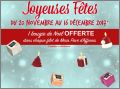 Joyeuses Fêtes - 3 Bougies de Noël - Pavé d' Affinois - 2017