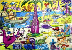 Famille Pierrafeu - Hanna Barbera n1 Kinder - Puzzles 1994
