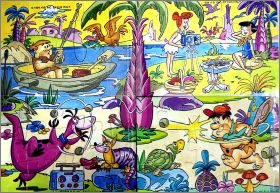 Famille Pierrafeu - Hanna Barbera n�1 Kinder - Puzzles 1994