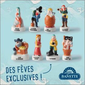 La galette au tr�sor - 8 F�ves brillantes - Banette - 2018