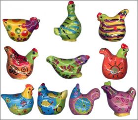 Poules Desing - 10 F�ves Brillantes -  2011