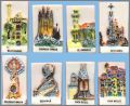 Chateaux d'Espagne - 8 F�ves brillantes plates - 1996