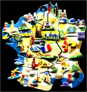 Puzzle des R�gions de France 12 F�ves Brillantes Prime 2011