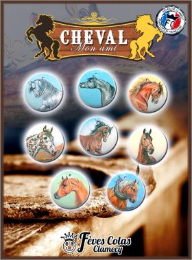 Cheval mon Ami - 8 F�ves Pendentifs - Clamecy Colas - 2016
