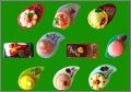 Assiettes Gourmandes - 10 F�ves brillantes - Alcara - 2017
