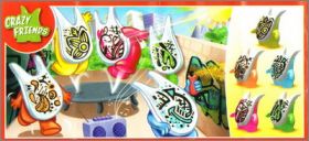 Crazy Friends - Kinder Joy - SD749E � SD749I - P�ques  2018