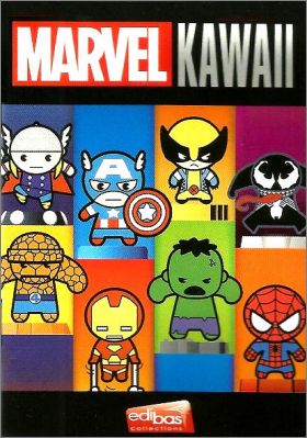 Marvel Kawaii - 12 Figurines 3D - Edibas - 2018