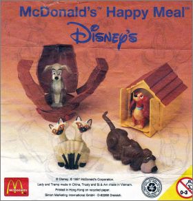 La Belle et le Clochard  Disney - Happy Meal Mc donald 1997
