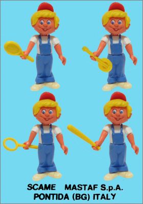 Mascotte - 4 Figurines Ferrero Kinder - 607 � 610 - 1986