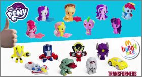 My Little  Pony / Transformers - Happy Meal Mc Donald - 2018