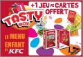 Jeux de cartes - KFC - Menu Tasty 2018