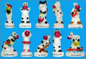 Vaches humoristiques - 10 F�ves brillantes - 2003