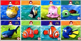 Finding Nemo - 8 Figurines Happy Meal - McDonald's - 2003