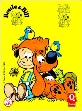 Boule & bill  - 5 Figurines - Magic Box - Quick 2001
