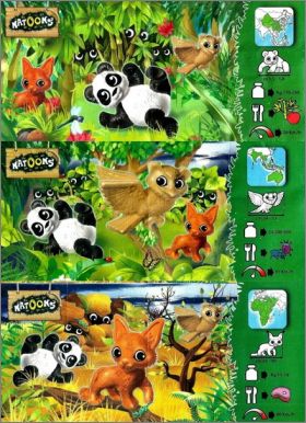 Animaux dans leur habitat Kinder Natoons EN196 � EN198  2018