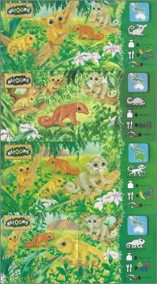 Animaux dans la jungle - Kinder Natoons EN192 � EN195A  2018