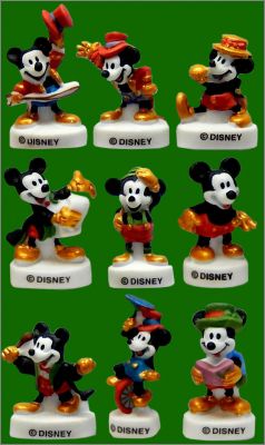 Série complète de 6 fèves Mickey - Fabofolie's.com
