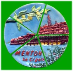 Menton "La Cigale" 5 F�ves Brillantes Puzzle - Prime - 2000