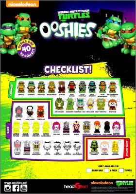 Teenage Mutant Ninja Turtles Series 1 Ooshies Headstart 2016
