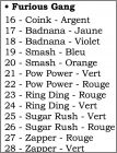 Checklist : Furious Gang