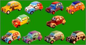 2 CV Citro�n Fantaisie - 10 F�ves brillantes et dor�es 2016