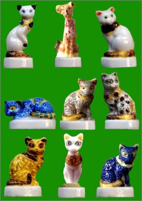 Les Chats de Porcelaine - 9 F�ves Brillantes - Nordia - 2004