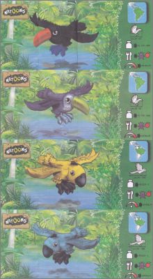 Oiseaux de la jungle - Kinder Natoons - DV014, DV015 - 2019