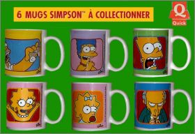 Les Simpson - 6 mugs � collectionner - Quick 2000