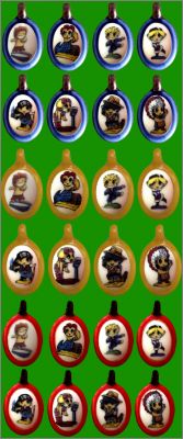 M�daillons - 3 fois 8 f�ves brillantes - Royal C�ram - 2012