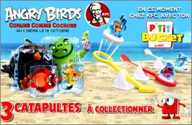 Angry Birds  - 3 catapultes - P'tit Bucket - KFC - 2019