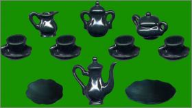 Faience de Lorraine I - 10 F�ves (bleu) - Cadoland - 2008