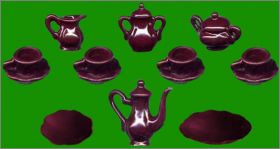 Faience de Lorraine II - 10 F�ves (rouge) - Cadoland - 2008