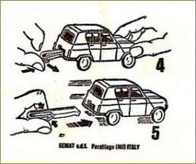 Autos mit abschussfeder (serie 2) - Kinder - Allemagne 1985