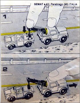 Abschieppjeeps mit magnet - Kinder - Allemagne 1986