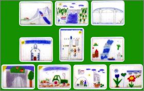 La Muscadine Dessins d'enfants - 10 F�ves plates Alcara 2012