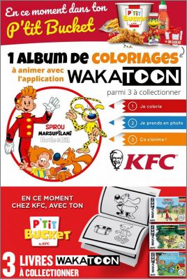 3 coloriages à animer Wakatoon - P'tit Bucket - KFC - 2019