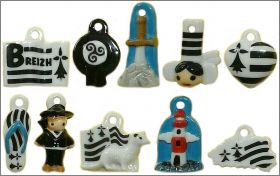 Pendentifs Bretagne - 10 f�ves brillantes - 2020
