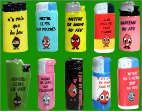 Les briquets � message - 10 f�ves brillantes - Alcara - 2014