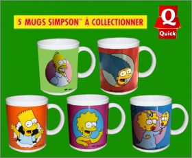Les Simpson - (5 mugs � collectionner) - Quick - 1998