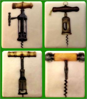 Tire-Bouchons - 4 f�ves Plates Brillantes - Royal Ceram 2006