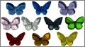 Nu�e de papillons - 10 F�ves en verre - Prime - 2020