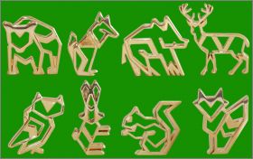 Les Animaux de la For�t - 8 F�ves dor�es - Alcara - 2018
