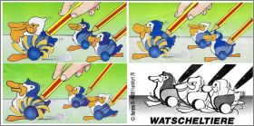 P�lican et Pingouins (Watscheltiere) Kinder K94-49 � K94-51