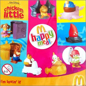 Chicken Little - 8 figurines Happy Meal - Mc Donald - 2005